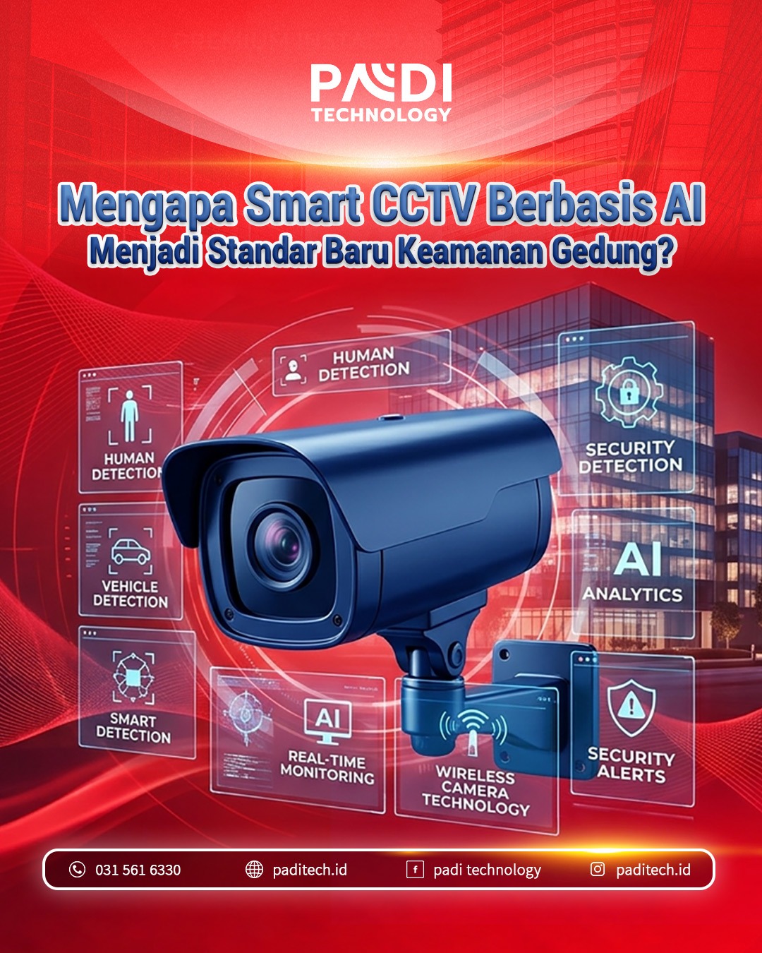 Mengapa Smart CCTV Berbasis AI Menjadi Standar Baru Keamanan Gedung?