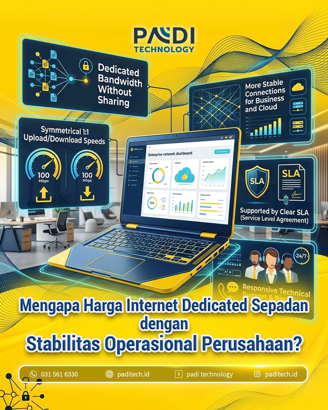 Mengapa Harga Internet Dedicated Sepadan dengan Stabilitas Operasional Perusahaan?